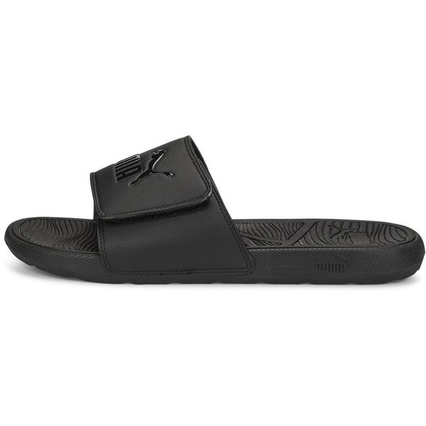 Klapki basenowe dla dorosłych Puma Cool Cat 2.0. Brązowe klapki Puma, bez wzorów, z materiału, bez obcasa. Za 174,00 zł.