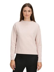 BETTY & CO Bluza w kolorze jasnoróżowo-kremowym rozmiar: 40. Brązowe bluzy Betty & Co, bez wzorów, bez kaptura. Za 119,95 zł.