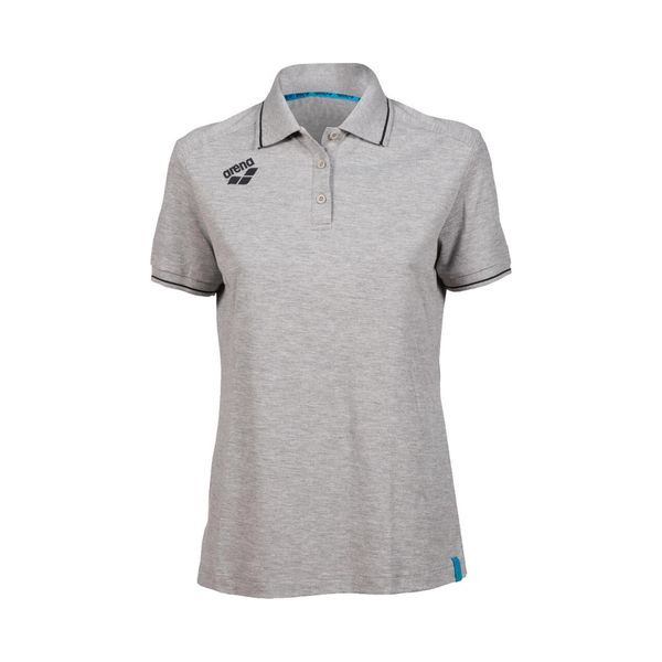 Koszulka polo damska Arena Team Polo shirt Solid Cotton. Szare bluzki Arena, l, bez wzorów, z bawełny, sportowe, bez kołnierzyka, bez ramiączek. Za 169,99 zł.