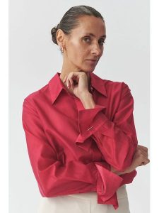 TATUUM Koszula "Berry" w kolorze koralowym rozmiar: 44. Czerwone koszule Tatuum, bez wzorów, bez kołnierzyka, bez ramiączek. Za 152,98 zł.