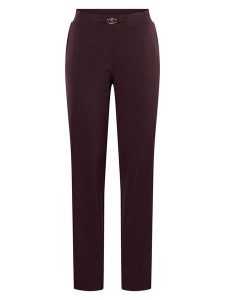 &Co Woman Spodnie "Pola" w kolorze brązowym rozmiar: XXL. Brązowe spodnie z wysokim stanem &Co Woman, z aplikacjami, z materiału, z podwyższonym stanem. Za 191,42 zł.