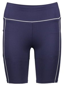 Copenhagen Studios Szorty sportowe w kolorze granatowym rozmiar: S. Niebieskie spodenki sportowe Copenhagen Studios, s, bez wzorów, z materiału, z podwyższonym stanem, outdoorowe. Za 87,19 zł.