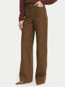 Marella Jeansy Zaffo 2623136075 Brązowy ciemny Wide Leg. Brązowe jeansy Marella, bez wzorów, z bawełny. Za 689,99 zł.