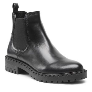 Sztyblety Lasocki. Czarne botki Lasocki, bez wzorów, bez obcasa, na płaskiej podeszwie, bez zapięcia. Za 215,99 zł.