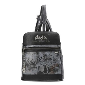 Granatowy Stylowy Damski Plecak Anekke. Niebieskie plecaki Anekke. Za 399,00 zł.