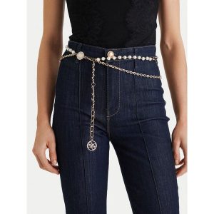 Pasek Damski Guess. Żółte paski Guess, z aplikacjami. Za 199,99 zł.