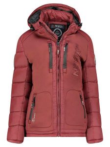 Geographical Norway Kurtka zimowa "Beachwood" w kolorze bordowym rozmiar: XL. Czerwone kurtki Geographical Norway, na zimę, xl, z aplikacjami, z puchu, bez kaptura. Za 241,56 zł.