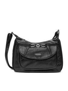 Lasocki Torebka CEO-LSK-L-016-09 Czarny. Czarne torebki klasyczne Lasocki, bez wzorów, z materiału, bez dodatków. Za 189,99 zł.