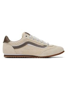 Vans Skórzane sneakersy "Super Lowpro" w kolorze beżowym rozmiar: 38. Brązowe trampki Vans, bez wzorów, bez zapięcia. Za 209,82 zł.