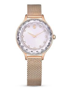 Swarovski Zegarek kwarcowy w kolorze różowozłoto-białym rozmiar: onesize. Białe, analogowe zegarki Swarovski. Za 674,99 zł.