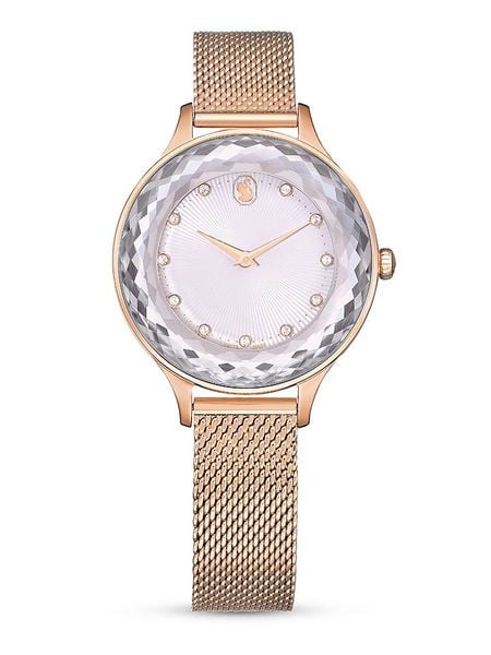 Swarovski Zegarek kwarcowy w kolorze różowozłoto-białym rozmiar: onesize. Białe, analogowe zegarki Swarovski. Za 479,76 zł.