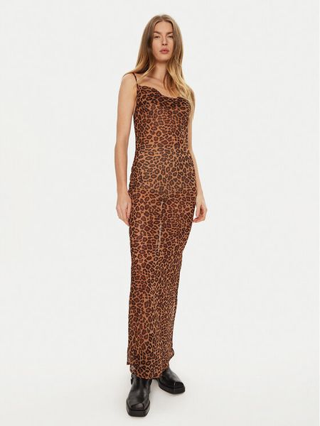 One Teaspoon Sukienka letnia 26654 Brązowy Slim Fit. Brązowe kombinezony One Teaspoon, na lato, l, bez wzorów, z syntetyku, bez kołnierzyka, bez ramiączek. Za 629,99 zł.