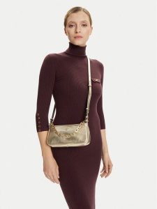 PINKO Torebka Half Moon Baguette Mini AI 25-26 PLTT 105069 A2O9 Złoty. Żółte torebki klasyczne Pinko, bez wzorów, ze skóry, bez dodatków. Za 669,99 zł.