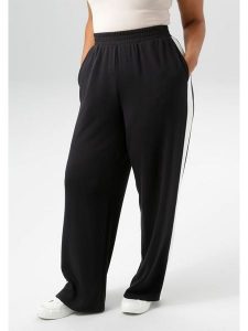 Aniston Spodnie dresowe w kolorze czarnym rozmiar: 50. Czarne spodnie dresowe Aniston, bez wzorów, z dresówki. Za 86,95 zł.