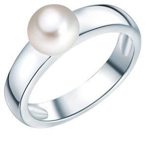 Valero Pearls Pierścionek z perłą srebro wysokiej próby Perła hodowlana słodkowodna srebrny Pierścionki 1 ct Damski. Szare pierścionki Valero Pearls, z perłą, srebrne. Za 239,99 zł.