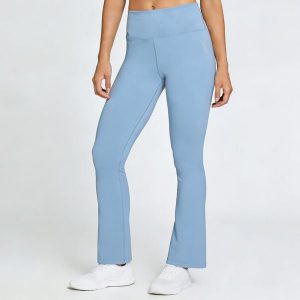 Szerokie legginsy Softee Magnitude Azul Acero. Niebieskie legginsy SOFTEE, bez wzorów, z elastanu, z podwyższonym stanem, długie. Za 180,99 zł.