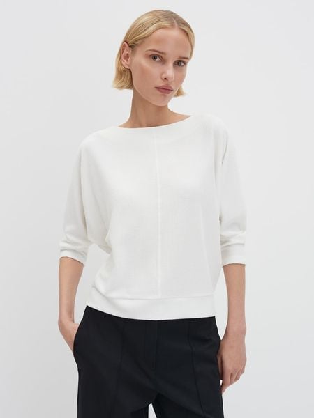 Someday Sweter w kolorze białym rozmiar: 38. Białe swetry oversize someday., bez wzorów, prążkowane, bez ramiączek. Za 158,10 zł.