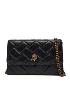 Kurt Geiger Torebka Kensington Chain 648300109 Czarny. Czarne torebki klasyczne Kurt Geiger, bez wzorów, ze skóry, bez dodatków. Za 659,99 zł.