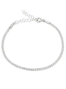 Heliophilia Srebrna bransoletka z cyrkoniami rozmiar: onesize. Szare bransoletki Heliophilia, z cyrkonią, srebrne. Za 115,45 zł.