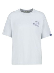 Eight2Nine Koszulka w kolorze błękitnym rozmiar: XS. Niebieskie bluzki Eight2Nine, xs, bez wzorów, z bawełny, bez kołnierzyka, bez ramiączek. Za 50,45 zł.