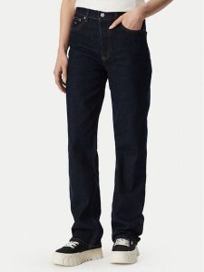 Tommy Jeans Jeansy DW0DW23030 Granatowy Straight Fit. Niebieskie jeansy Tommy Jeans, bez wzorów, z bawełny. Za 369,99 zł.