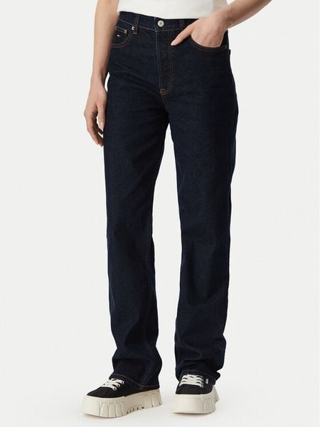 Tommy Jeans Jeansy DW0DW23030 Granatowy Straight Fit. Niebieskie jeansy Tommy Jeans, bez wzorów, z bawełny. Za 296,99 zł.