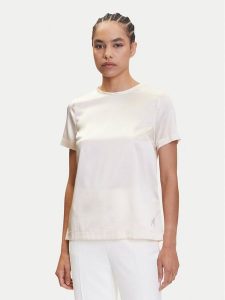 Marciano Guess Bluzka 4YGH07 7117A Écru Regular Fit. Bluzki Marciano Guess, z aplikacjami, z jedwabiu, bez kołnierzyka, bez ramiączek. Za 389,99 zł.