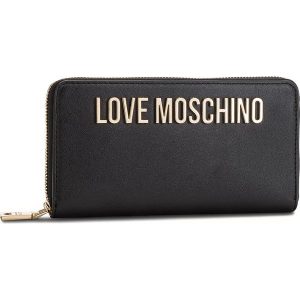 Duży Portfel Damski LOVE MOSCHINO - JC5593PP06KU0000 Nero. Czarne portfele marki LOVE MOSCHINO, ze skóry ekologicznej. Za 429,00 zł.