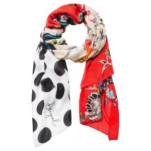 Desigual Chusta Damska Wielokolorowy Manuela Patch. Szare apaszki i chusty marki Desigual. Za 149,00 zł.