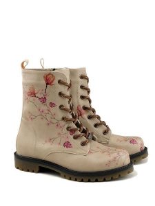 Goby Botki w kolorze beżowym ze wzorem rozmiar: 41. Brązowe botki Goby, bez wzorów, z materiału, z okrągłym noskiem, bez obcasa, bez zapięcia. Za 295,99 zł.