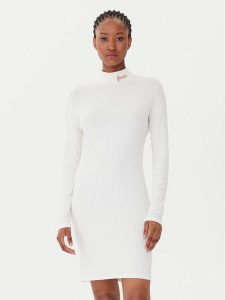 Guess Sukienka codzienna V5BK04 KCBF1 Écru Slim Fit. Kombinezony Guess, s, z aplikacjami, z bawełny, bez kołnierzyka, bez ramiączek. Za 249,99 zł.