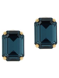 Otazu Pozłacane kolczyki-wkrętki z kryształami Swarovski rozmiar: onesize. Zielone kolczyki Otazu, z kryształem, pozłacane. Za 165,99 zł.