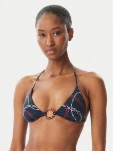 Tommy Hilfiger Góra od bikini UW0UW06393 Granatowy. Niebieskie bikini TOMMY HILFIGER, bez wzorów, z syntetyku. Za 249,99 zł.