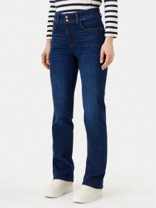 Guess Jeansy W5RA0V D5L91 Granatowy Regular Fit. Niebieskie jeansy Guess, z aplikacjami, z bawełny. Za 269,99 zł.
