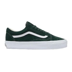 Buty Vans Old Skool LX zielone z zamszu. Zielone trampki Vans, bez wzorów, z gumy, bez zapięcia. Za 489,35 zł.