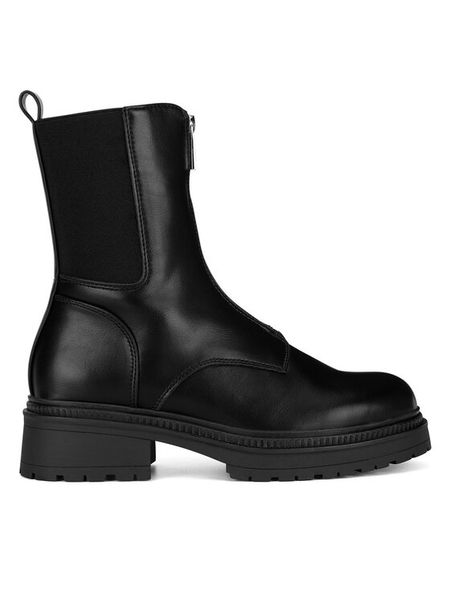 Jenny Fairy Botki WYL3469-5 Czarny. Czarne botki Jenny Fairy, bez wzorów, z materiału, bez obcasa, na płaskiej podeszwie, bez zapięcia. Za 169,99 zł.