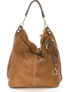Mia Tomazzi Skórzany shopper bag "Niguarda" w kolorze jasnobrązowym - 42 x 38 x 17 cm rozmiar: onesize. Brązowe shopper bag Mia Tomazzi, bez wzorów, z materiału, na ramię, z tłoczeniem, bez dodatków. Za 399,71 zł.