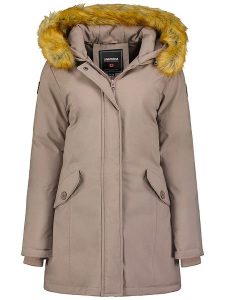 ANAPURNA Parka "Dinastiana" w kolorze szarobrązowym rozmiar: S. Brązowe płaszcze ANAPURNA, s, bez wzorów, bez kaptura. Za 185,76 zł.