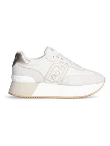 Liu Jo Skórzane sneakersy w kolorze białym rozmiar: 39. Białe trampki Liu Jo, bez wzorów, z materiału, bez zapięcia. Za 363,56 zł.