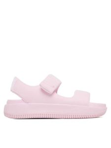 Nike Sandały Calm Sandal FZ3125 600 Różowy. Czerwone sandały Nike, bez wzorów, ze skóry, bez obcasa, na płaskiej podeszwie, bez zapięcia. Za 339,99 zł.