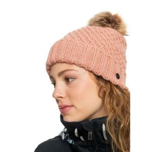 Czapka snowboardowa damska ROXY Blizzard. Czerwone czapki Roxy, bez wzorów, sportowe. Za 147,25 zł.