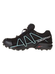 SALOMON Buty "Speedcross 4 GTX" w kolorze czarnym do biegania rozmiar: 39 1/3. Czarne buty sportowe Salomon, bez wzorów, z gore-texu, bez zapięcia, do biegania, gore-tex. Za 461,21 zł.