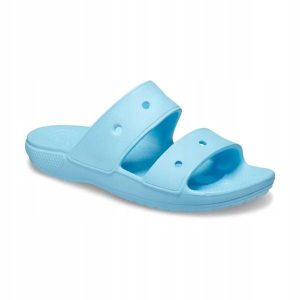 Klapki Dla Dorosłych Crocs Classic Sandal. Szare klapki Crocs, bez wzorów, z materiału, bez obcasa. Za 118,99 zł.