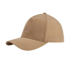 Czapka z daszkiem 4F. Brązowe czapki 4f, bez wzorów, z bawełny, klasyczne. Za 66,99 zł.