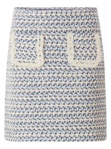 Rich&Royal Spódnica w kolorze biało-niebieskim rozmiar: M. Białe spódnice Rich&Royal, m, bez wzorów, mini. Za 201,08 zł.