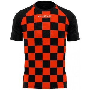 Givova DAMA damska koszulka sportowa pomarańczowo-czarna XL. Brązowe koszulki sportowe Givova, bez wzorów, z poliesteru, bez ramiączek. Za 72,07 zł.