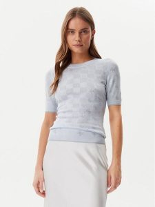 Guess Sweter W5GR20 Z3D60 Niebieski Regular Fit. Niebieskie swetry klasyczne Guess, m, z wiskozy, bez kołnierzyka. Za 249,99 zł.