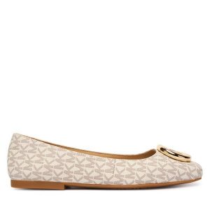 Baleriny MICHAEL Michael Kors. Białe balerinki MICHAEL Michael Kors, bez wzorów, bez obcasa, bez zapięcia. Za 464,99 zł.