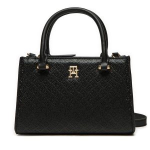 Torebka Tommy Hilfiger. Czarne torebki klasyczne TOMMY HILFIGER, bez wzorów, bez dodatków. Za 339,99 zł.