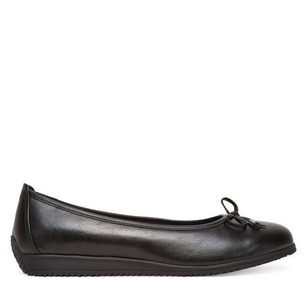 Baleriny Marco Tozzi. Czarne balerinki Marco Tozzi, bez wzorów, bez obcasa, bez zapięcia. Za 159,99 zł.